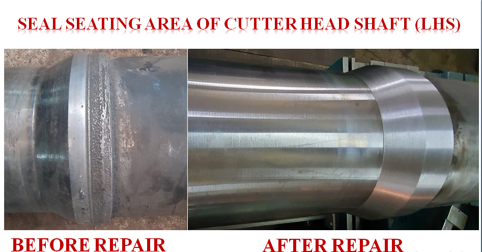 External Spline Before Repair