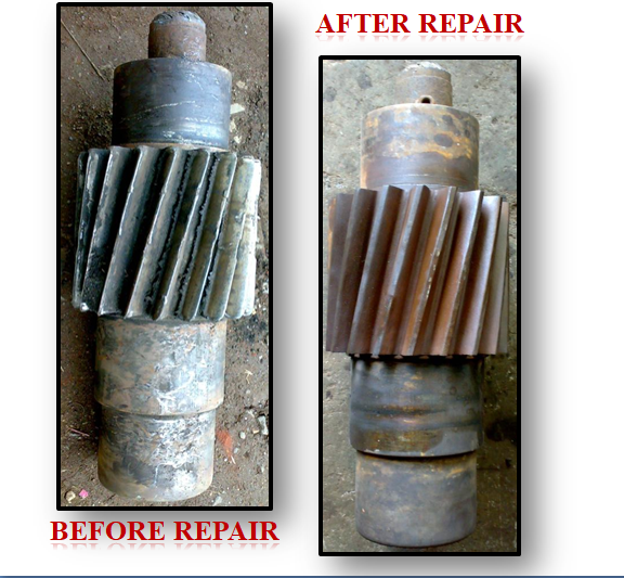 External Spline After Repair